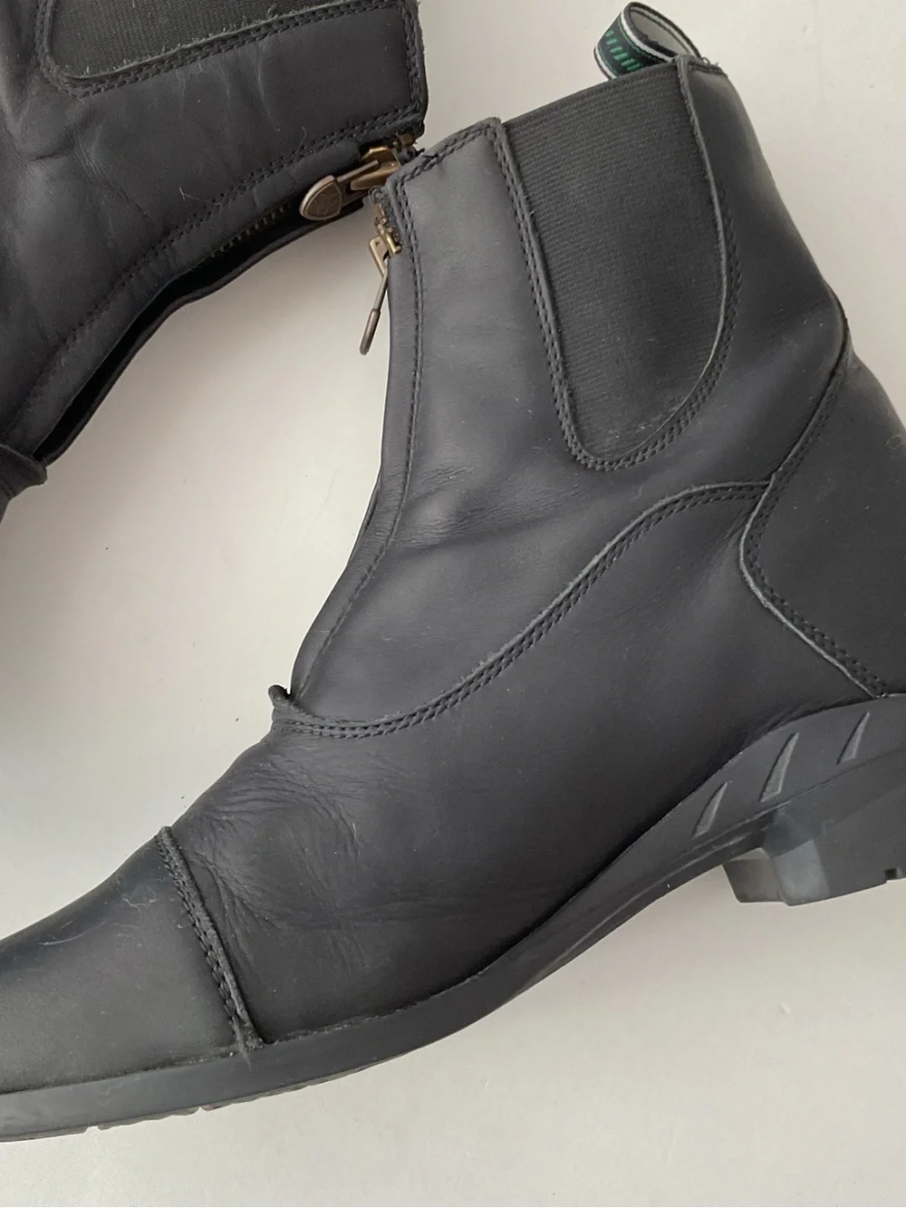 ARIAT Heritage IV Center Zip Paddock Black Leather Riding Boots Women’s Size 9